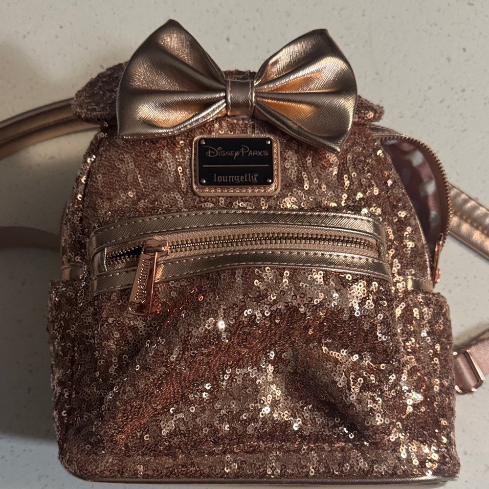 Loungefly Metallic Sequin Disney Backpack